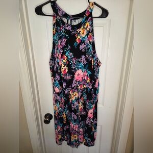 Torrid Multicolor Floral Knit Romper